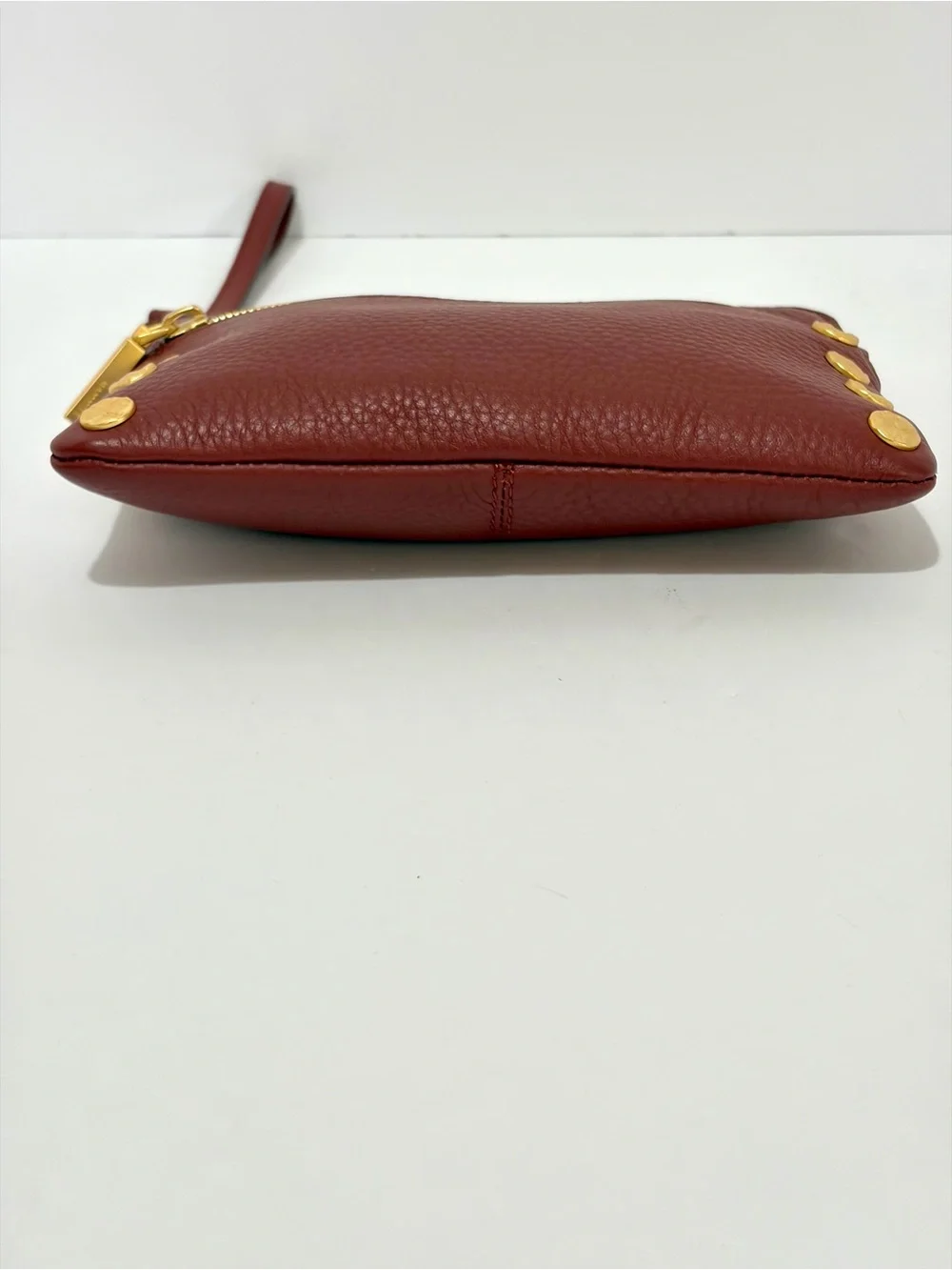 Hammitt Nash Small Crossbody In Pomodoro Red/Brushed Gold Hammered Rivets